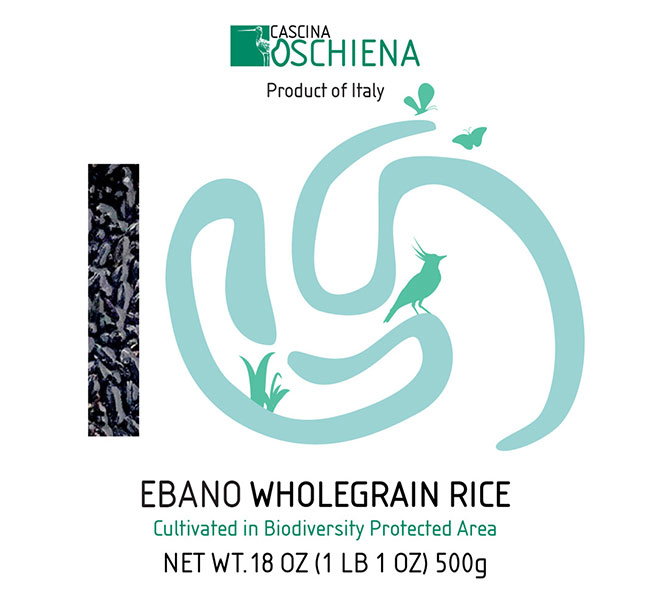 ebano wholegrain rice 500 gr Cascina Oschiena