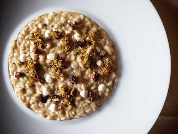 Risotto ai porcini e profumi di campo